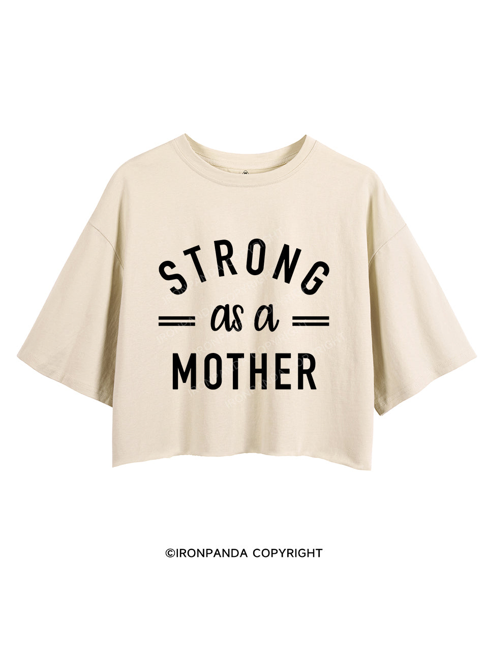 Strong As A Mom Crop Tops