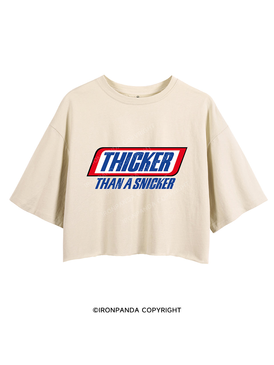 THICKER THAN A SNICKER CROP TOPS