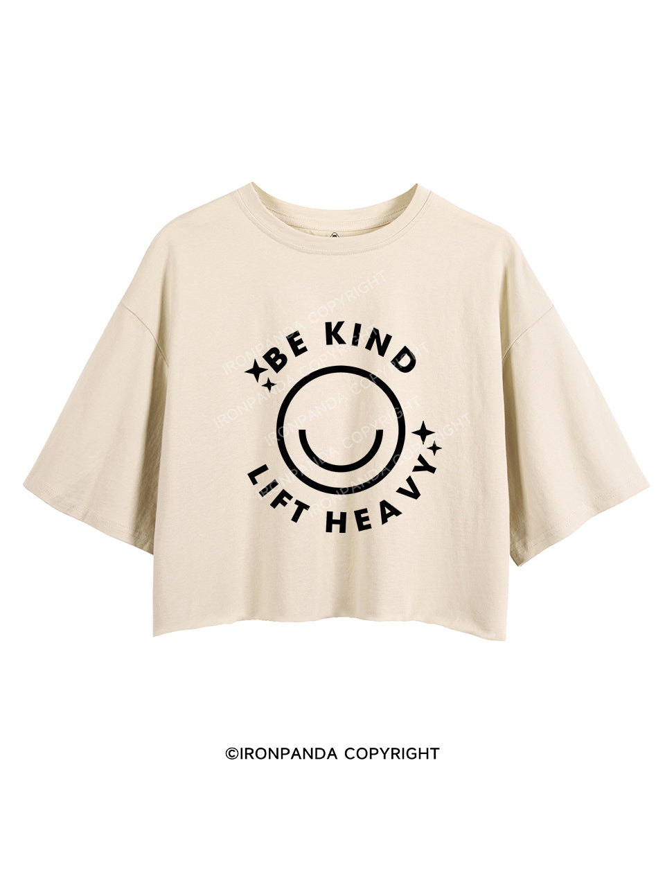 BE KIND LIFT HEAVY crop tops