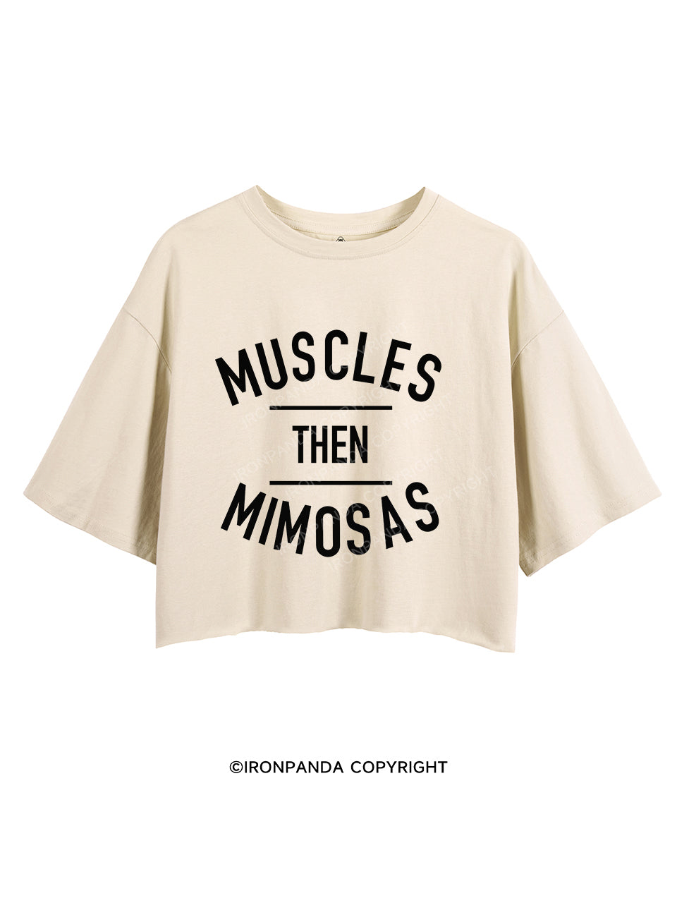 Muscles Then Mimosas CROP TOPS