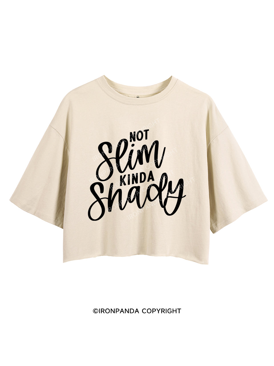 Not Slim Kinda Shady Crop Tops