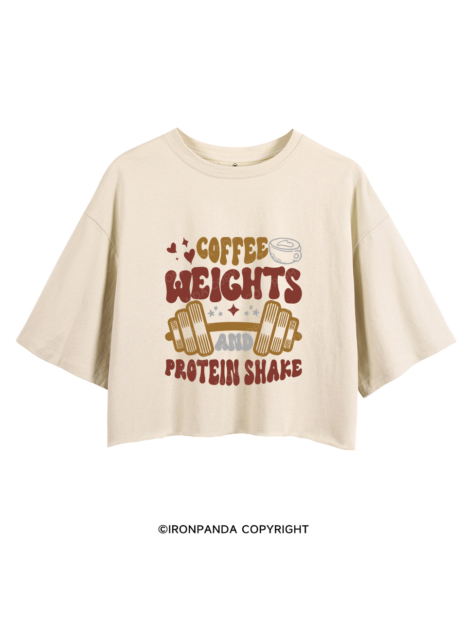 Coffee Weight Protein Crop Tops