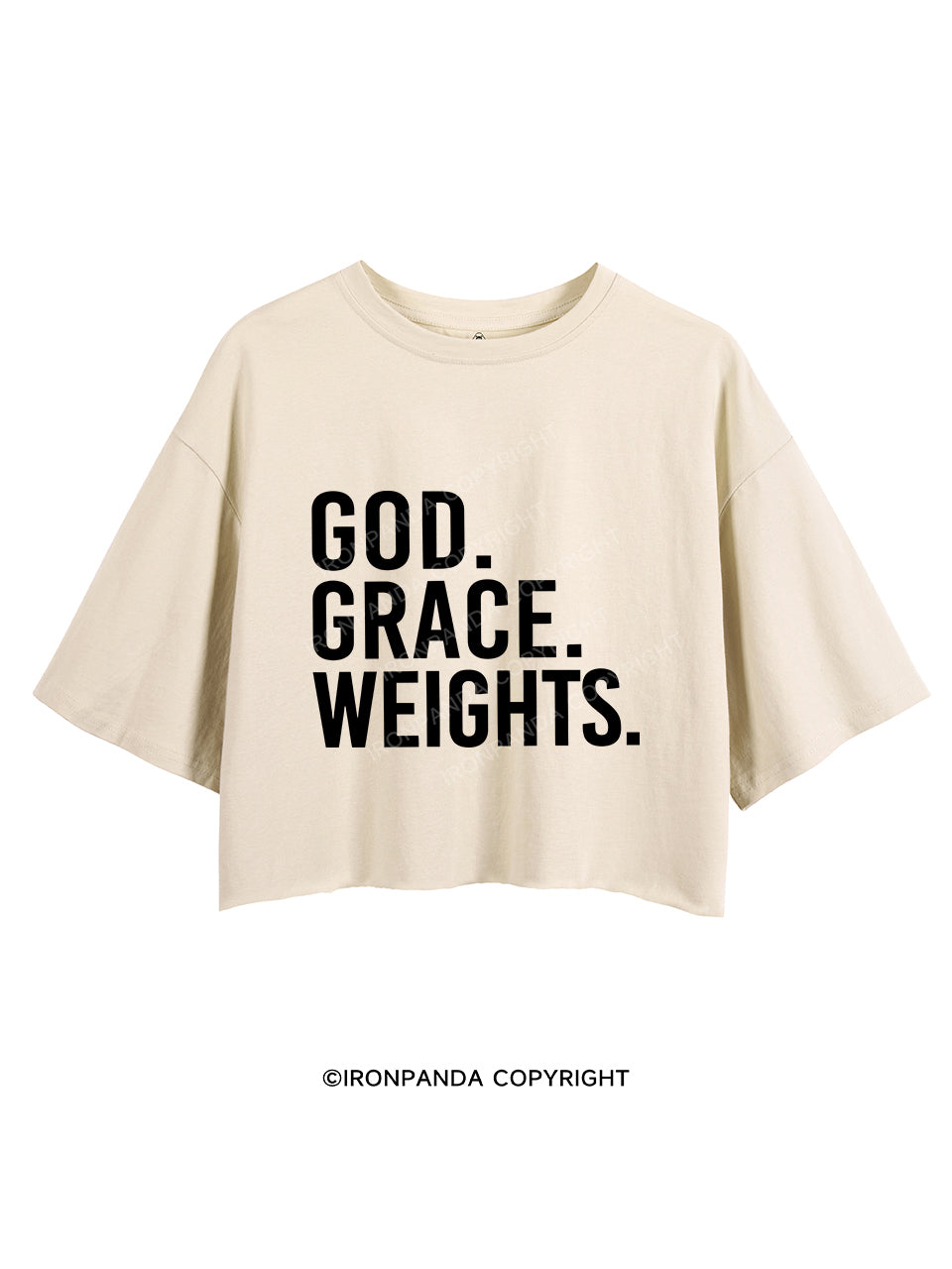 GOD GRACE WEIGHTS  CROP TOPS