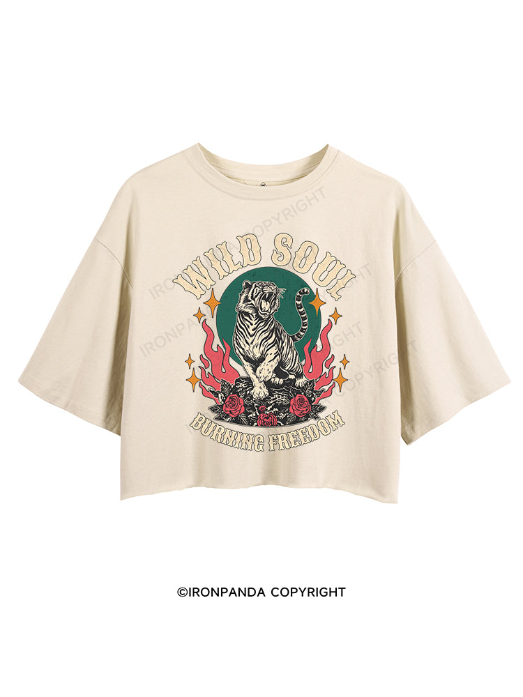 WILD SOUL BURNING FREEDOM CROP TOPS