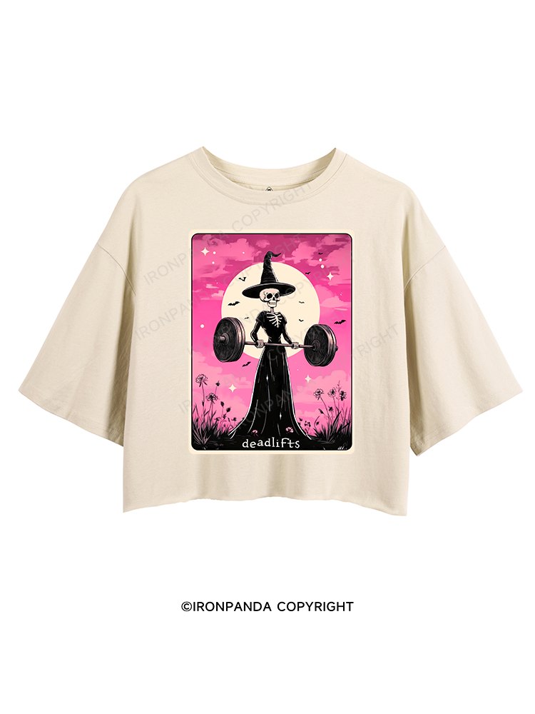 DEADLIFTING WITCHCRAFT CROP TOPS