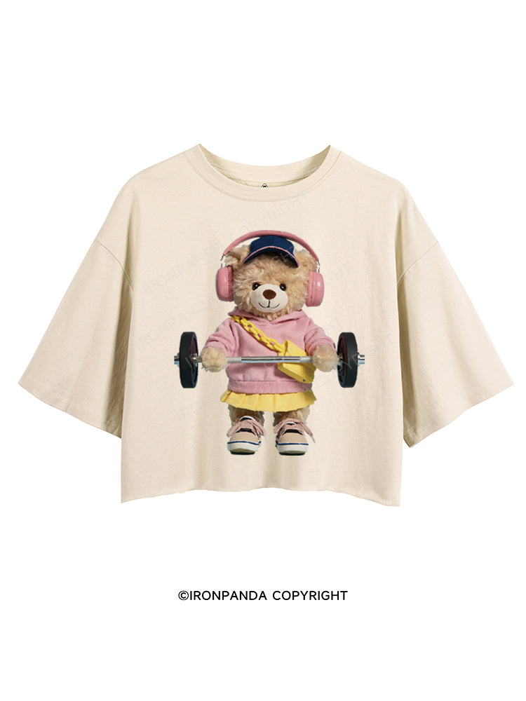 DEADLIFT WITH BEAR POWER CROP TOPS
