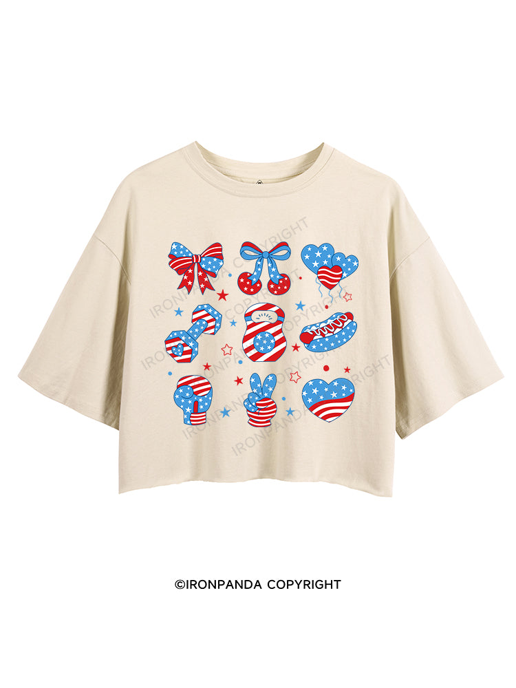 FLEX FOR FREEDOM CROP TOPS
