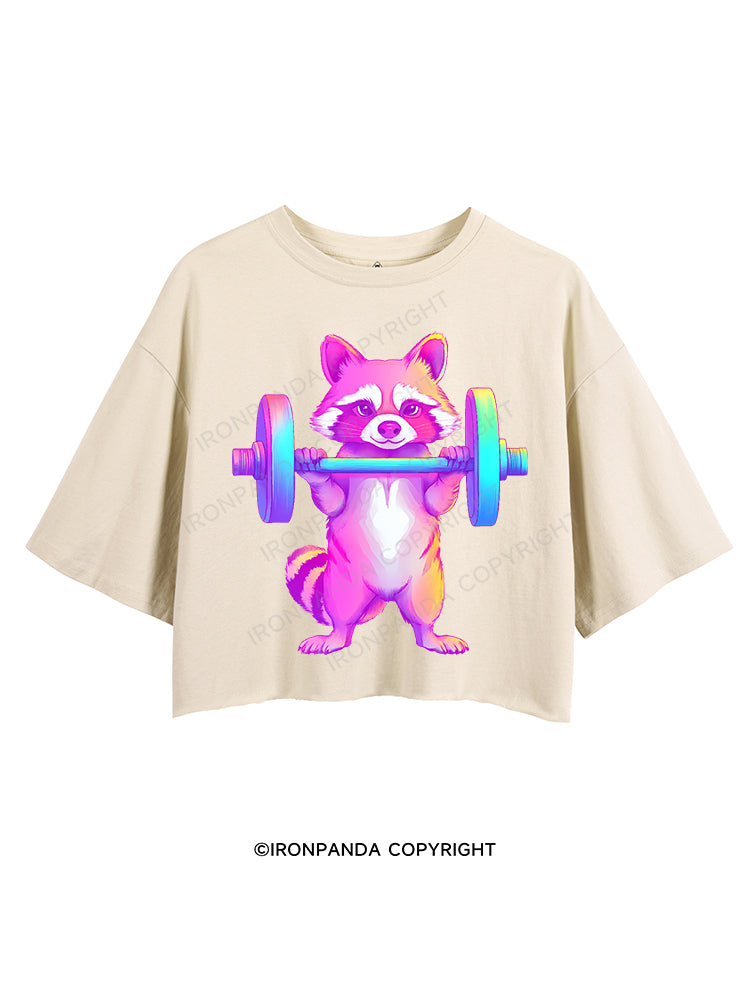 LIFT HEAVY, STEAL GAINS CROP TOPS