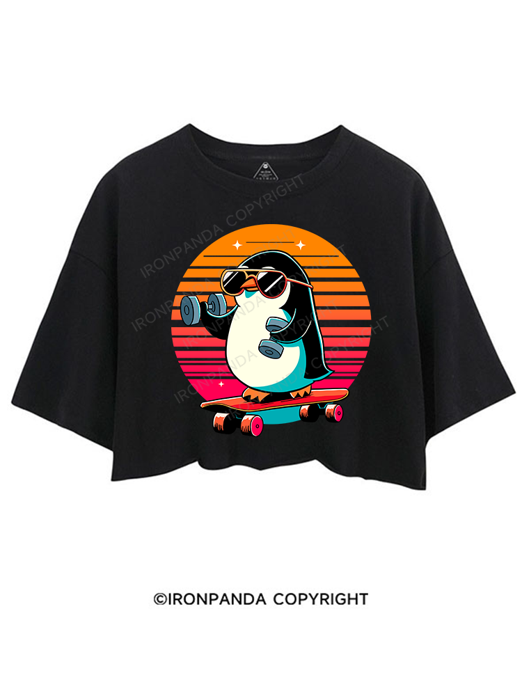 SKATE, LIFT, REPEAT CROP TOPS