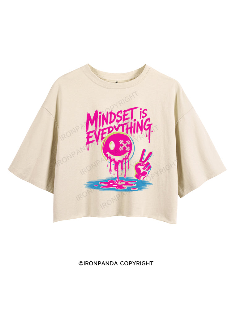 MINDSET IS EVERYTHING CROP TOPS