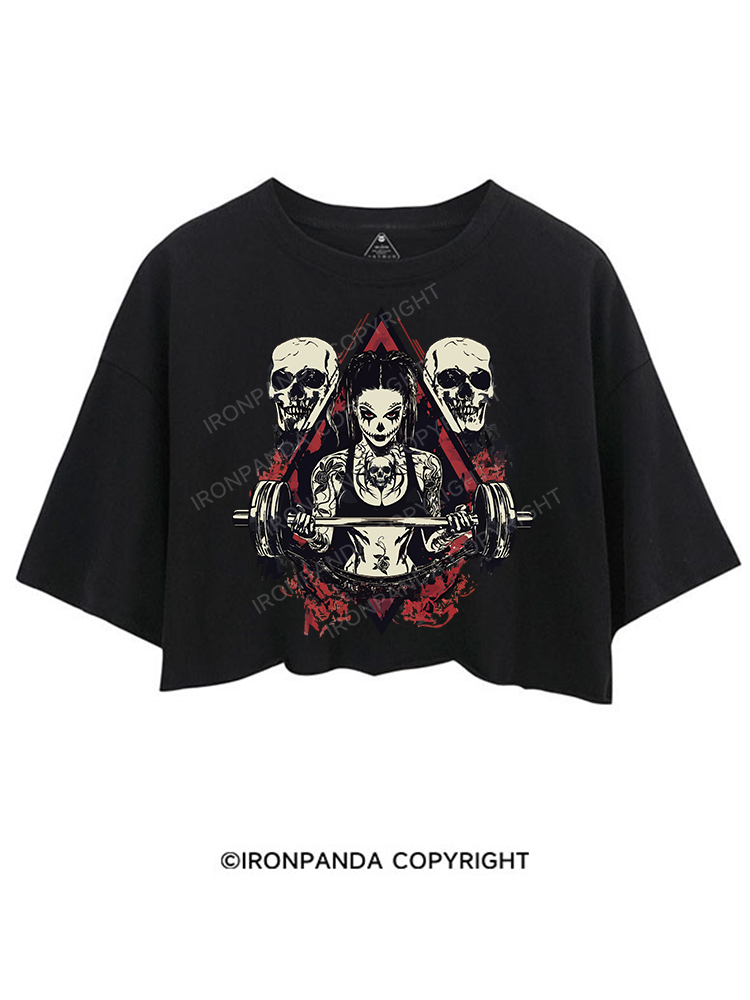 DEADLIFTS TILL DEATH CROP TOPS