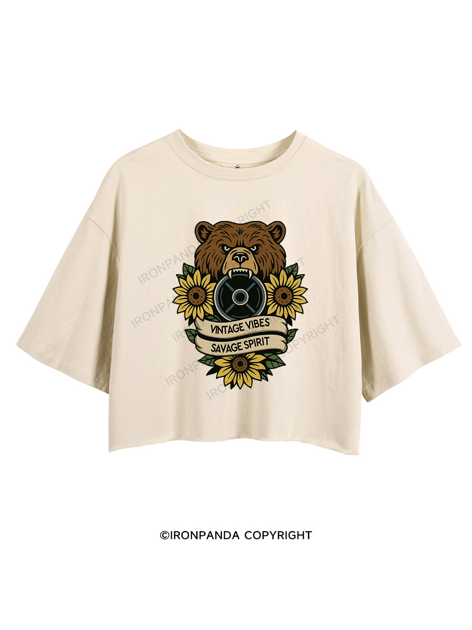 VINTAGE VIBES SAVAGE SPIRIT CROP TOPS
