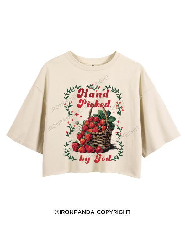 HAND PICKED BY GOD CROP TOPS