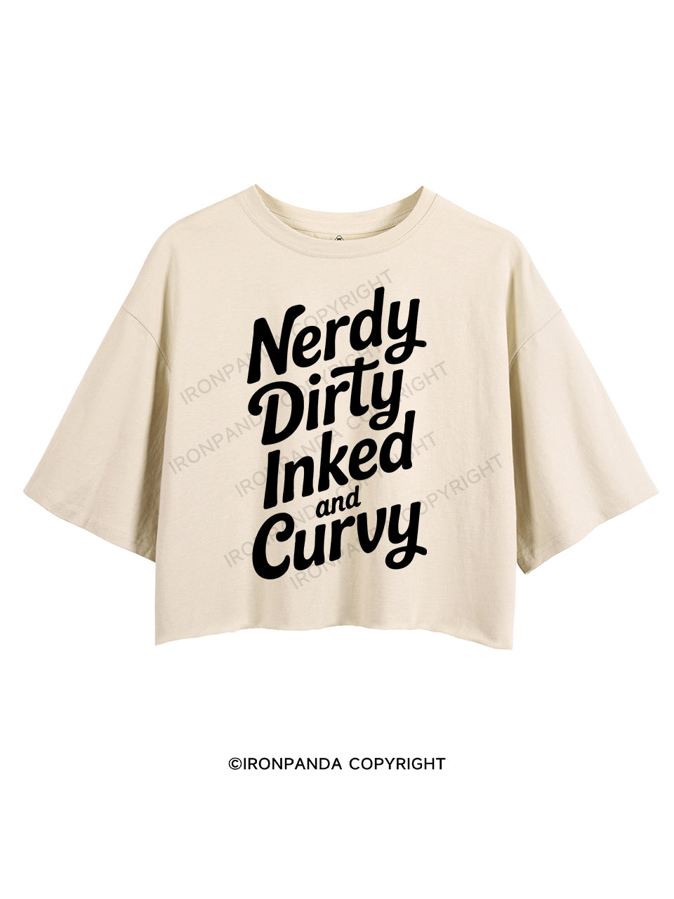 NERDY DIRTY INKED AND CURVY CROP TOPS