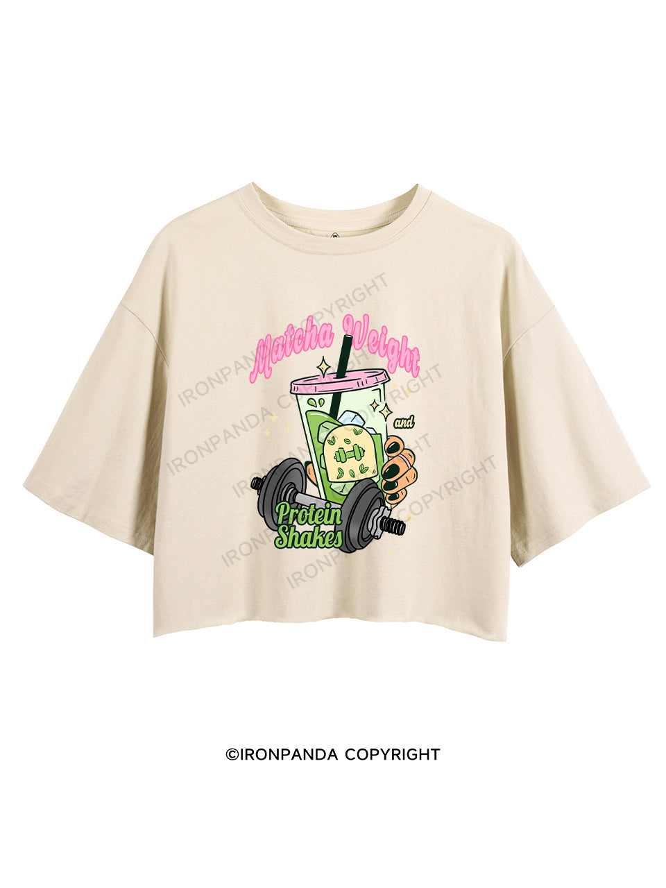 MATCH WEIGHT AND PROTEIN SHAKES CROP TOPS