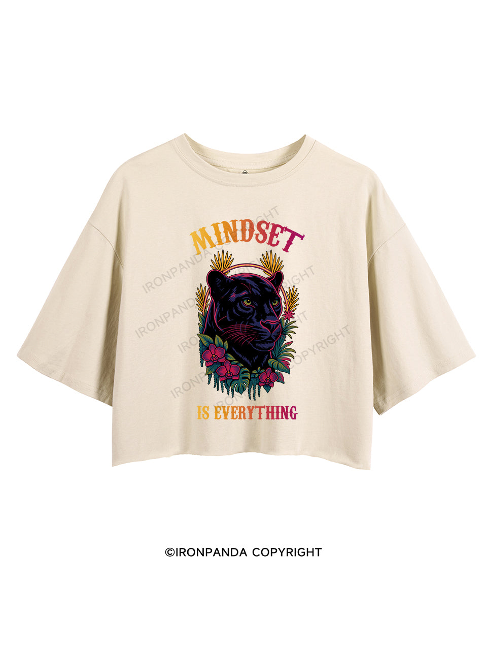 MINDSET IS EVERYTHING CROP TOPS