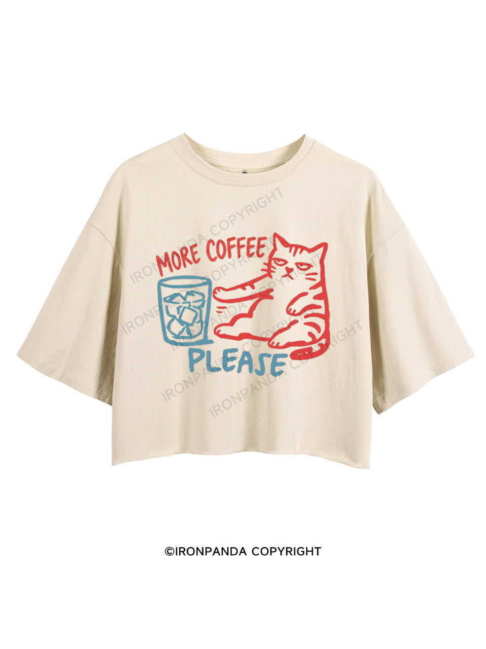 MORE COFFEE PLEASE CROP TOPS