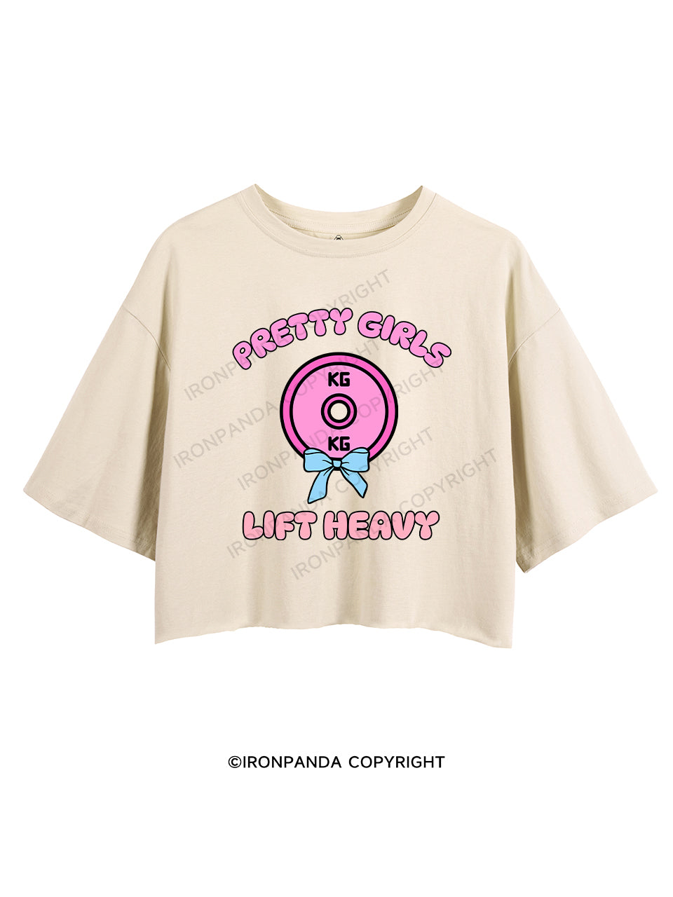 PRETTY GIRLS LIFT HEAVY  CROP TOPS