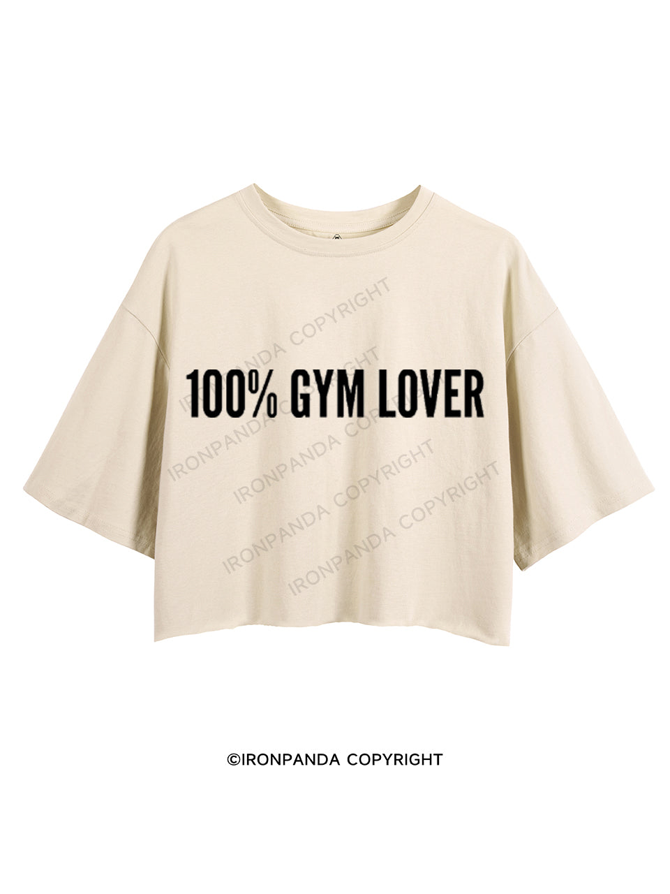 100% GYM LOVER CROP TOPS
