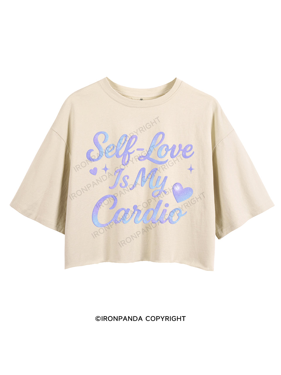 self-love is my cardio CROP TOPS