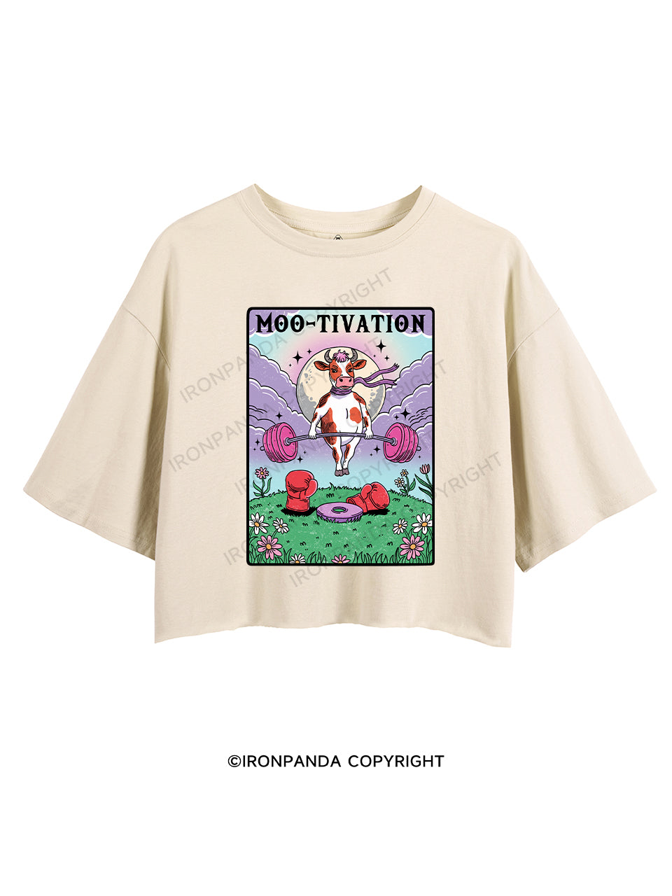 MOO-TIVATION CROP TOPS