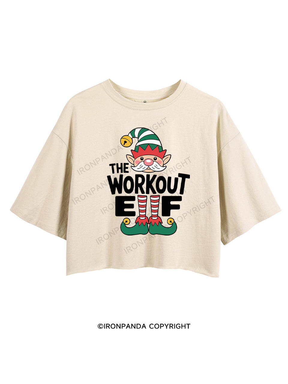 THE WORKOUT ELF CROP TOPS