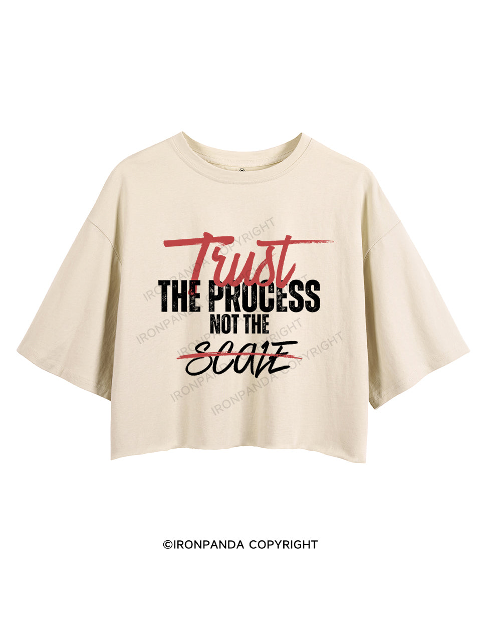 TRUST THE PROCESS NOT THE SCALE CROP TOPS