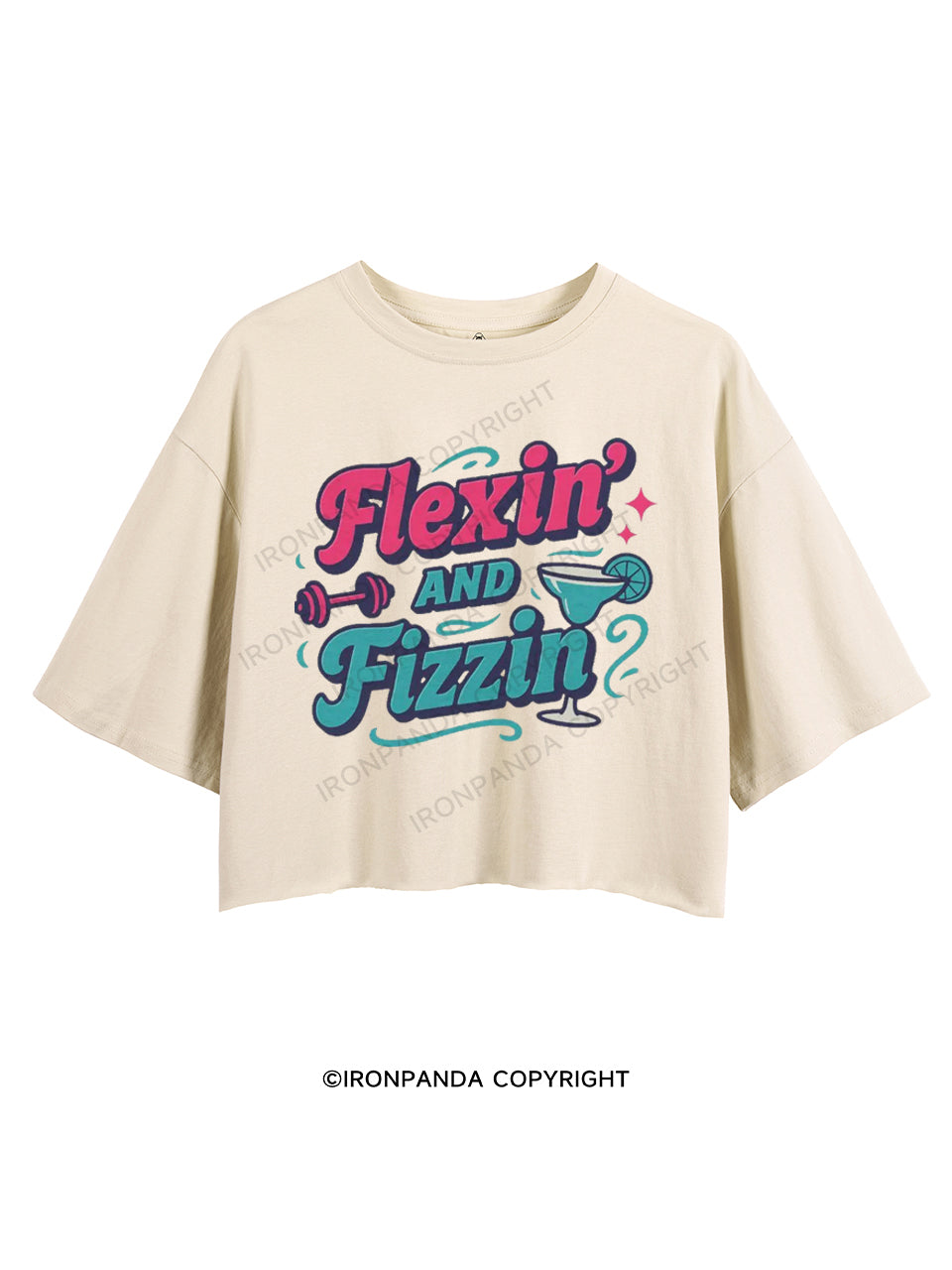 FLEXIN' AND FIZZIN CROP TOPS