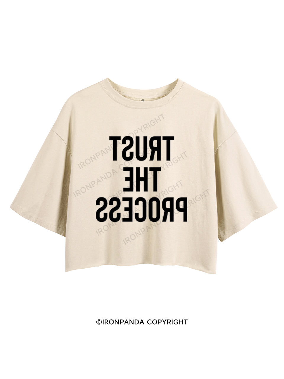TRUST THE PROCESS CROP TOPS