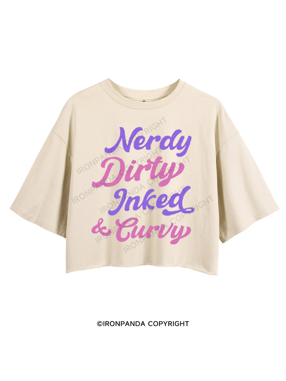 NERDY DIRTY INKED & CURVY CROP TOPS