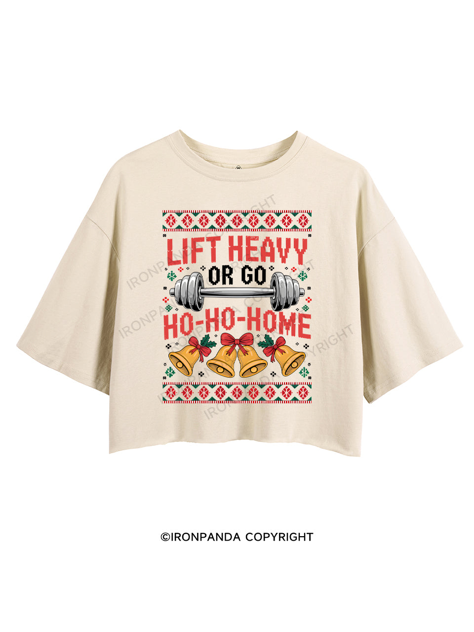 lift heavy or go ho-ho-home CROP TOPS