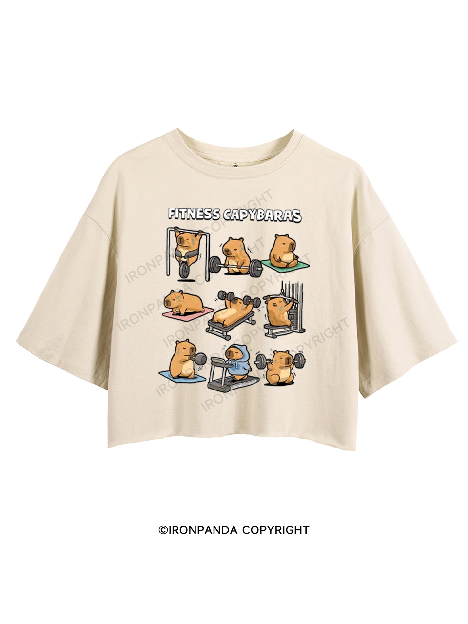 FITNESS CAPYBARAS CROP TOPS