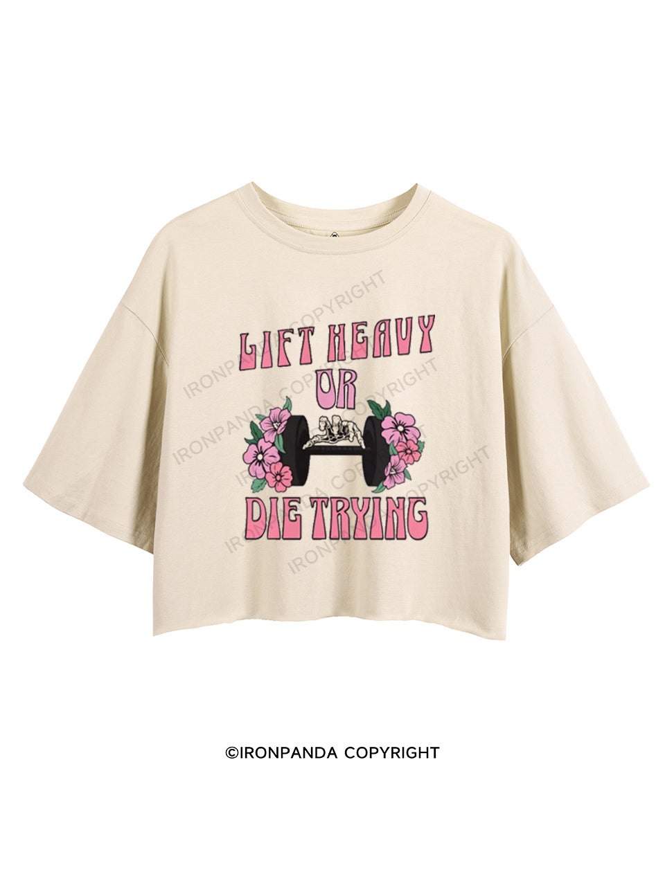 LIFT HEAVY OR DIE TRYING CROP TOPS