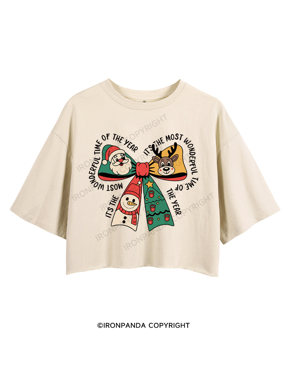 IT'S THE MOST WONDERFUL TIME OF THE YEAR CROP TOPS