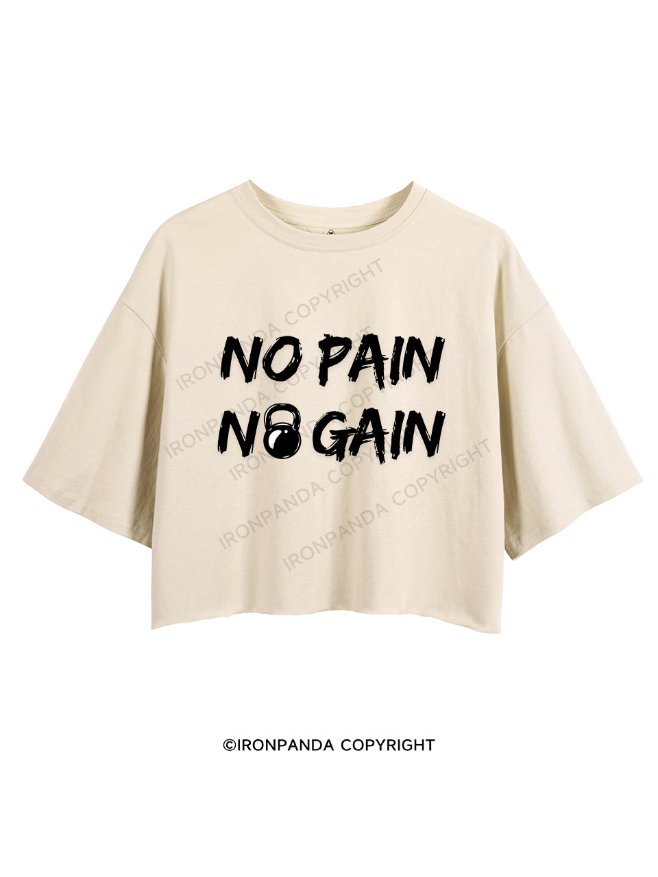 NO PAIN NO GAIN CROP TOPS