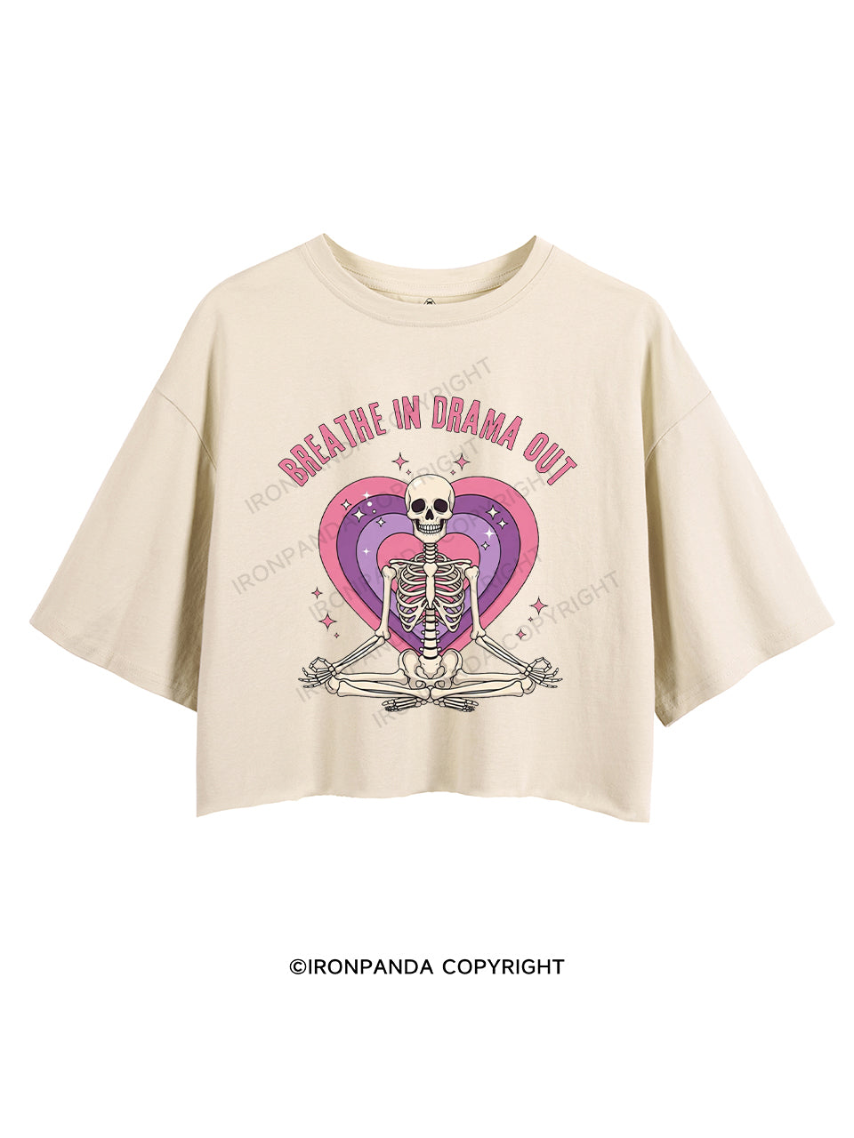 BREATHE IN DRAMA OUT CROP TOPS