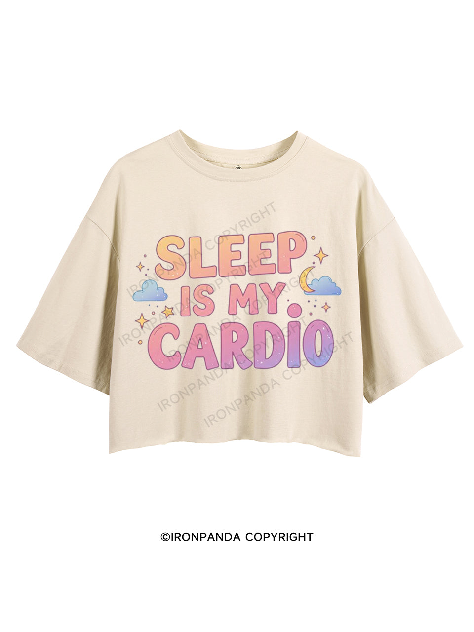 SLEEP IS MY CARDIO CROP TOPS