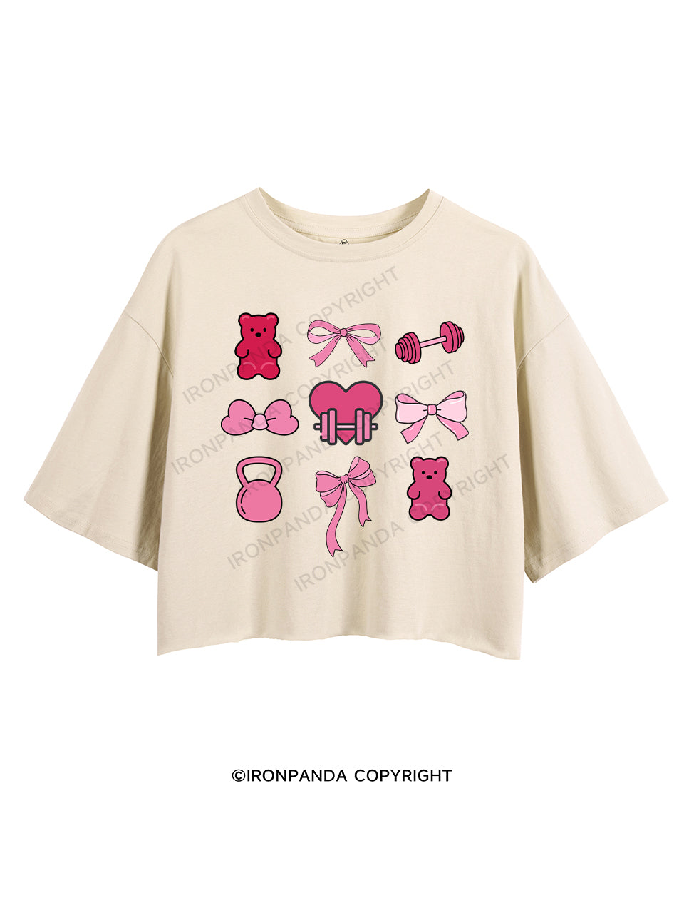 PINK POWER CROP TOPS