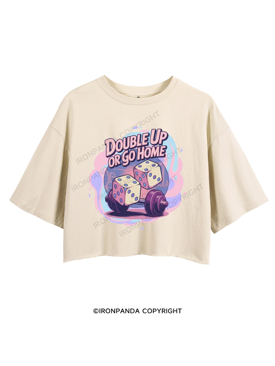 DOUBLE UP OR GO HOME CROP TOPS