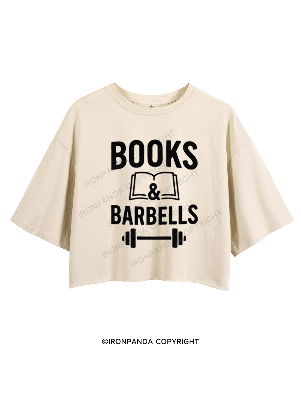 BOOKS & BARBELLS CROP TOPS