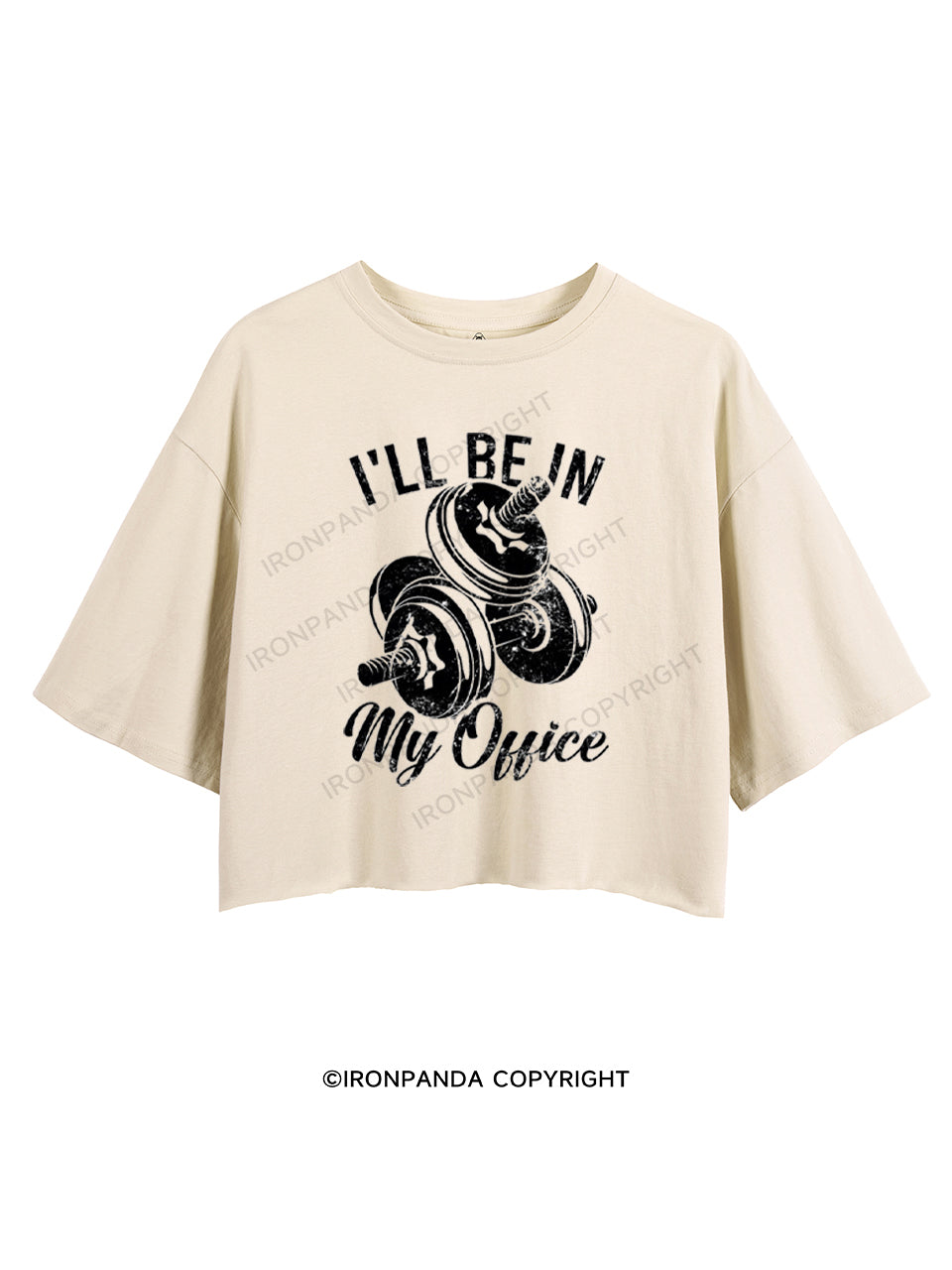 I'LL BE IN MY OFFICE CROP TOPS