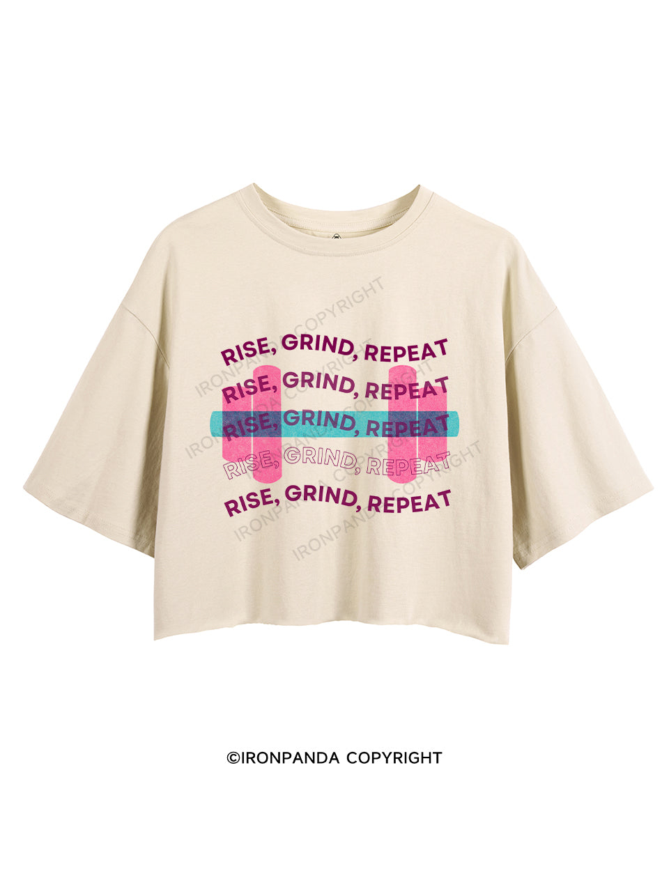 RISE, GRIND, REPEAT CROP TOPS