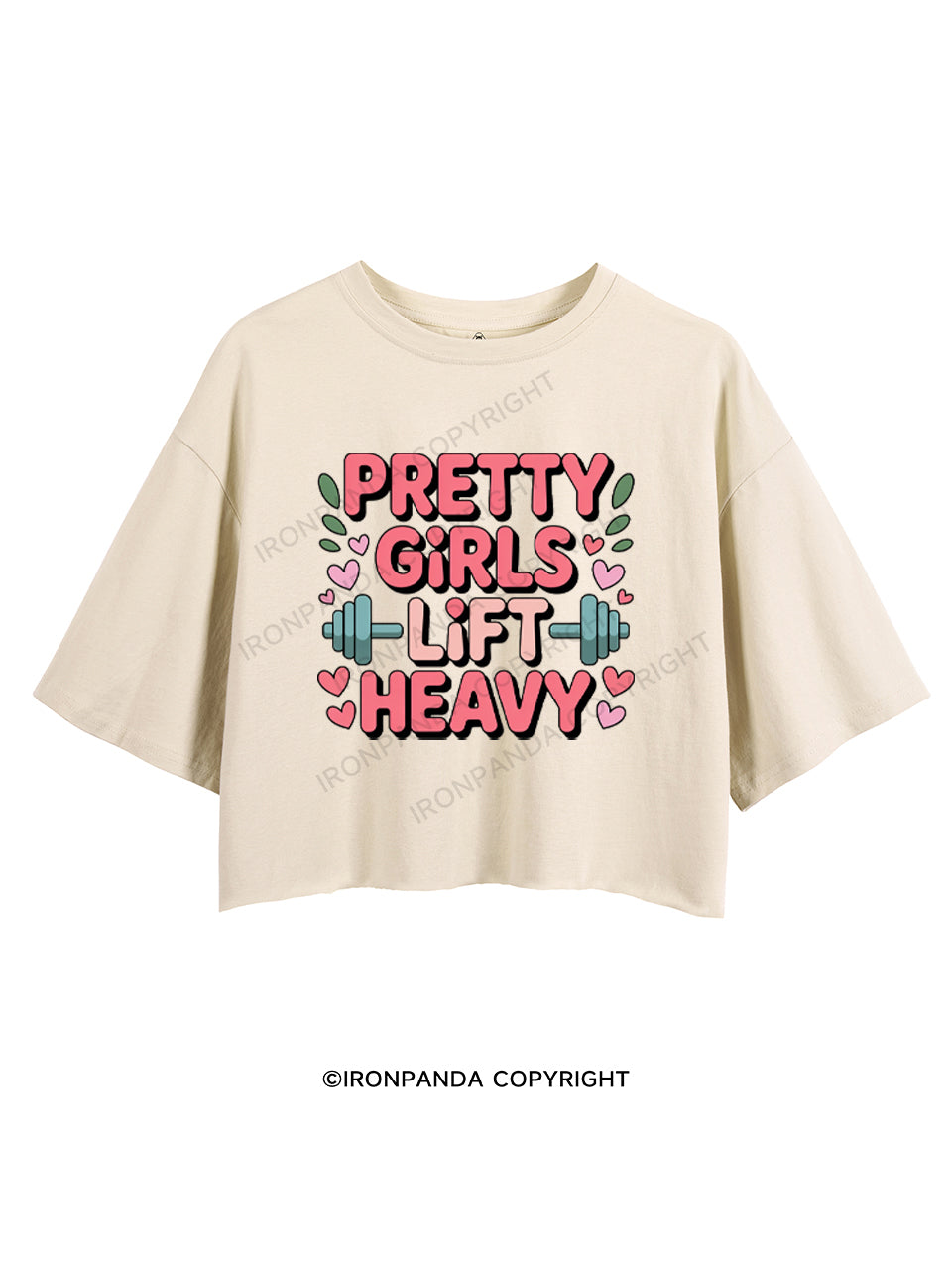 PRETTY GIRLS LIFT HEAVY CROP TOPS