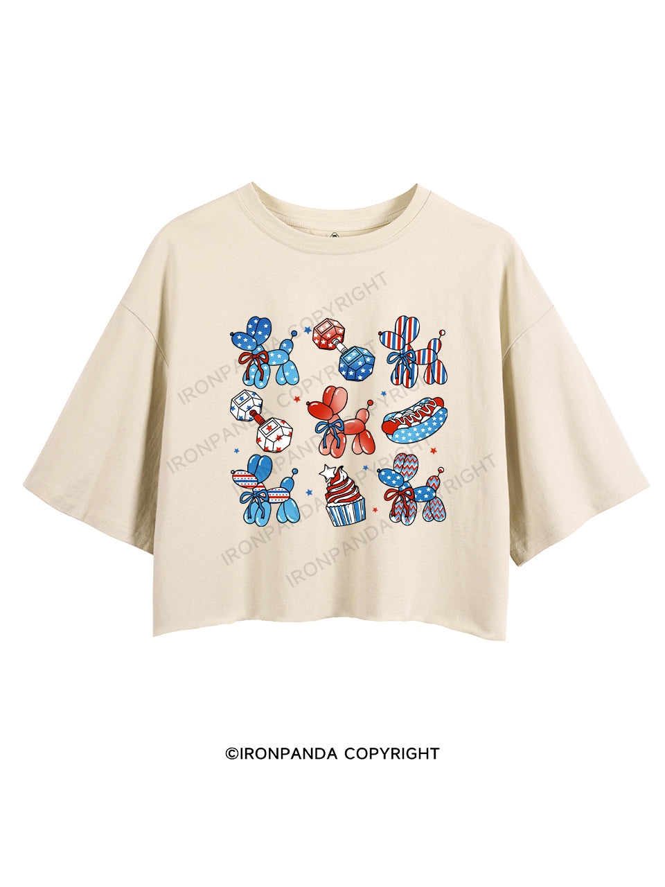 RED, WHITE, AND GYM TIME CROP TOPS