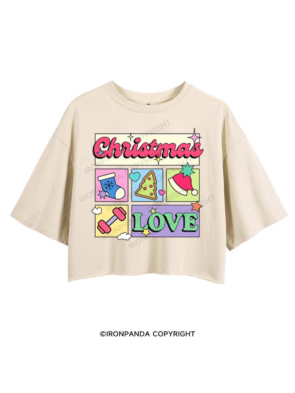 CHRISTMAS LOVE CROP TOPS