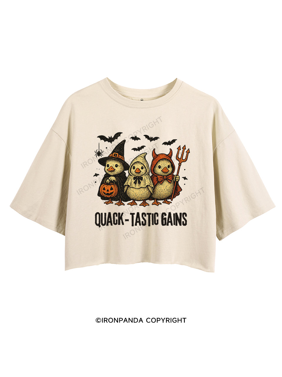 QUACK-TASTIC GAINS CROP TOPS