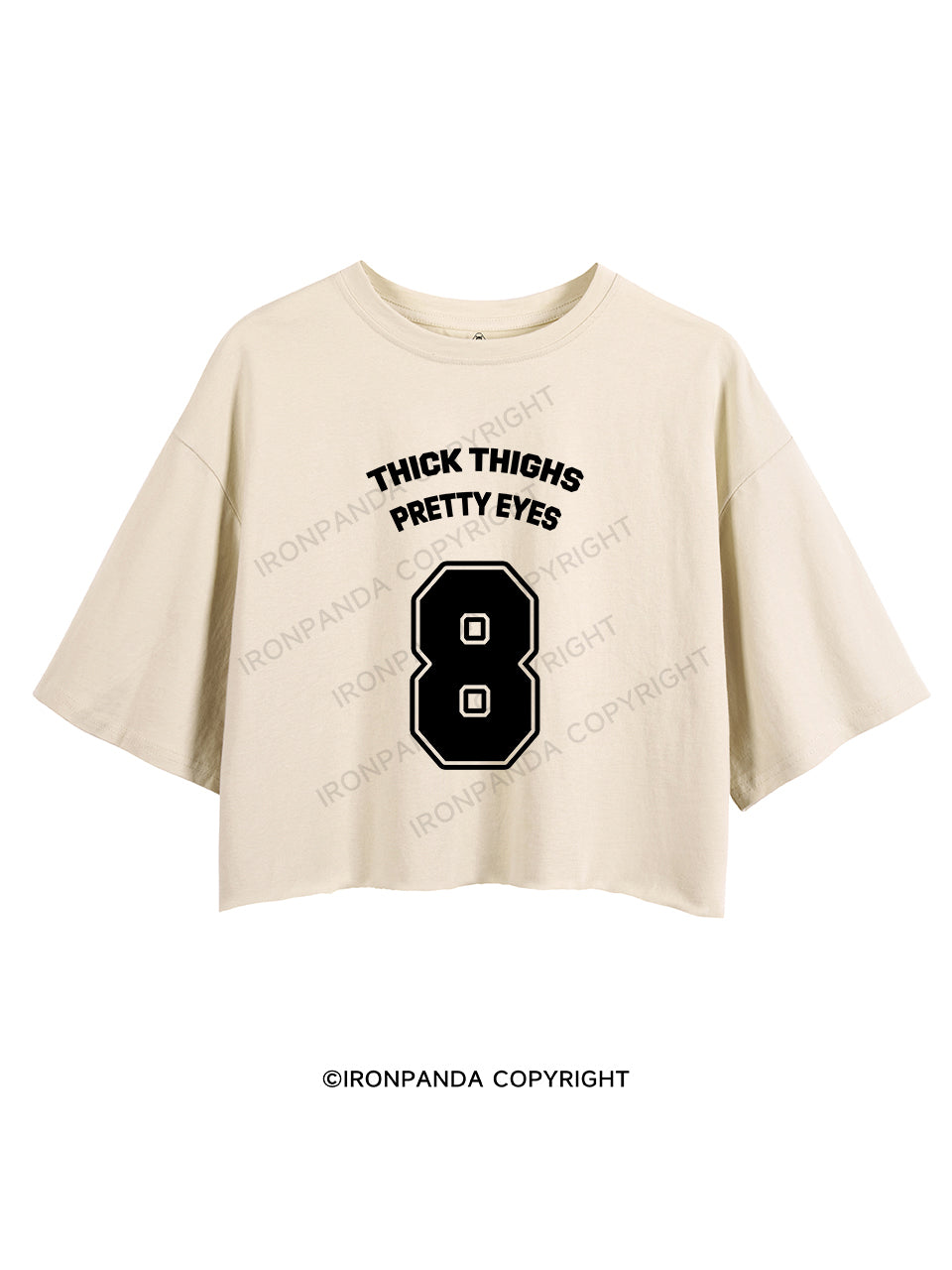 THICK THIGHS PRETTY EYES CROP TOPS