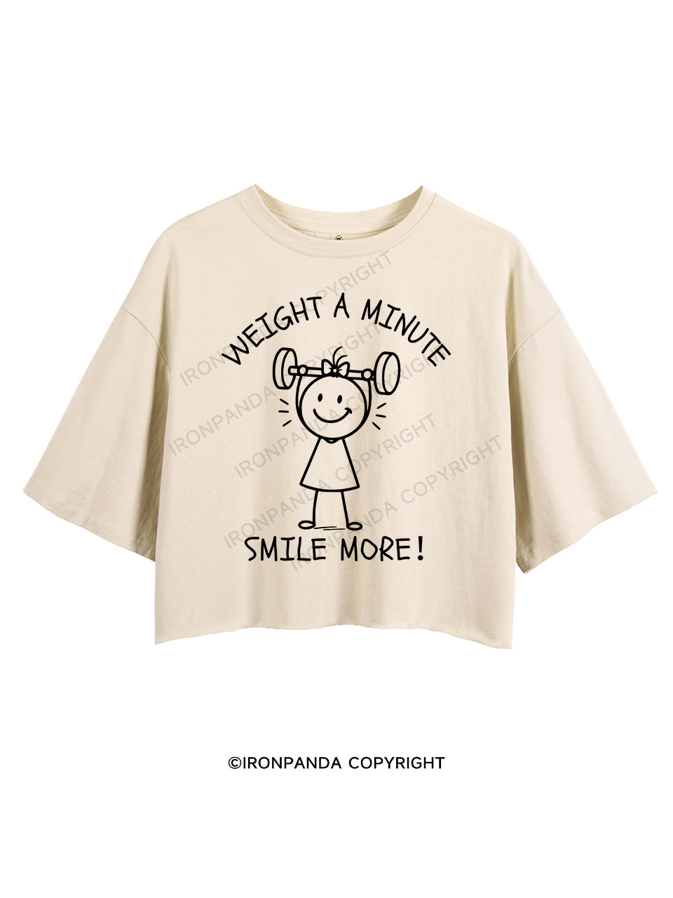 WEIGHT A MINUTE, SMILE MORE！CROP TOPS