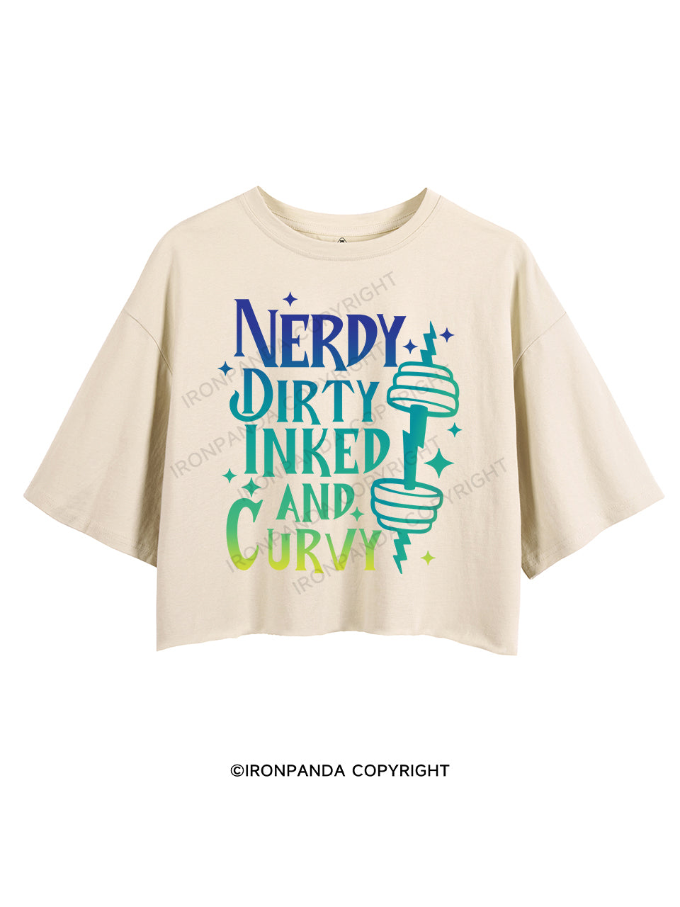 NERDY DIRTY INKED AND CURVY CROP TOPS