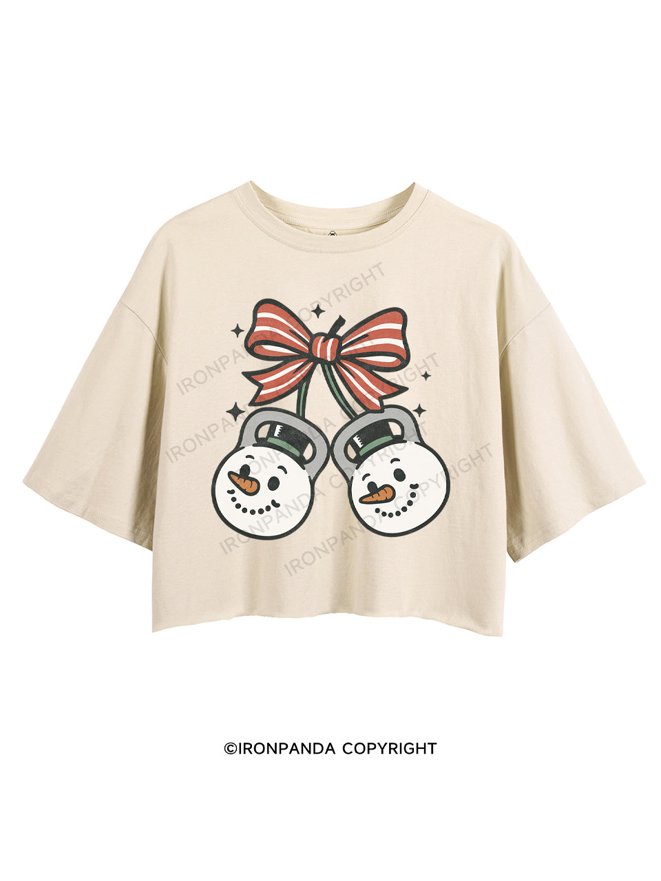 JOLLY SNOWMAN STRENGTH CROP TOPS